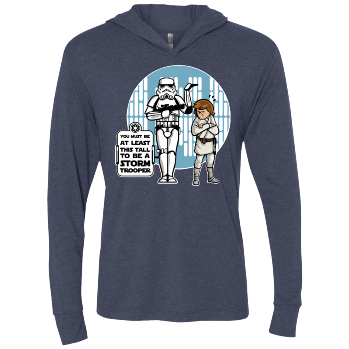 T-Shirts Vintage Navy / X-Small This Tall Triblend Long Sleeve Hoodie Tee