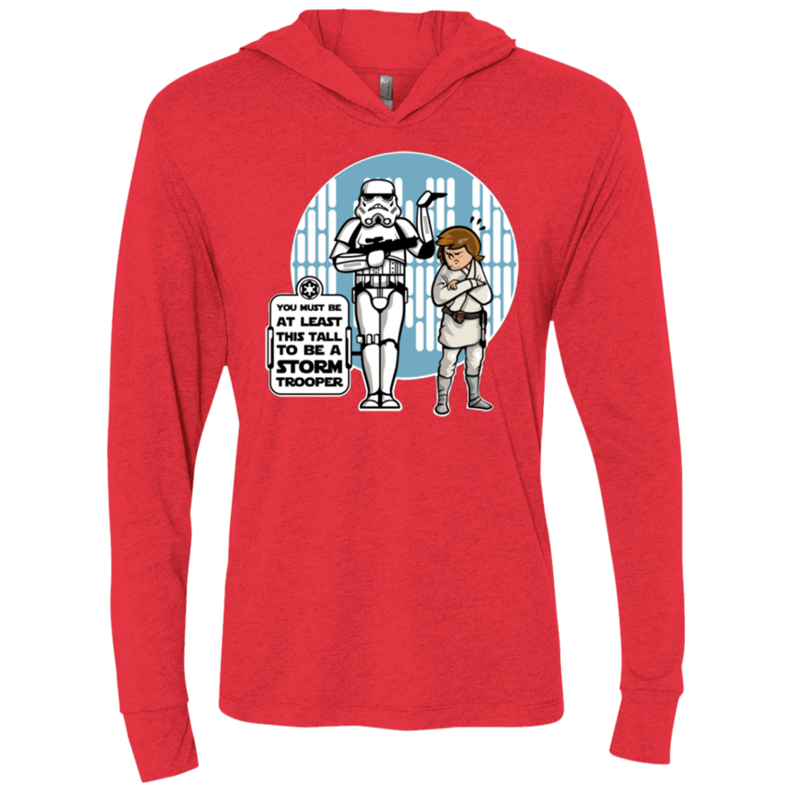 T-Shirts Vintage Red / X-Small This Tall Triblend Long Sleeve Hoodie Tee