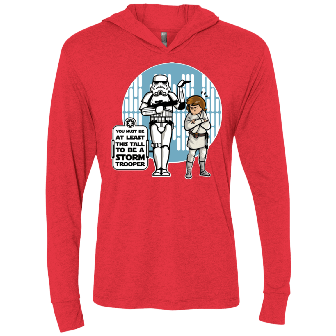 T-Shirts Vintage Red / X-Small This Tall Triblend Long Sleeve Hoodie Tee