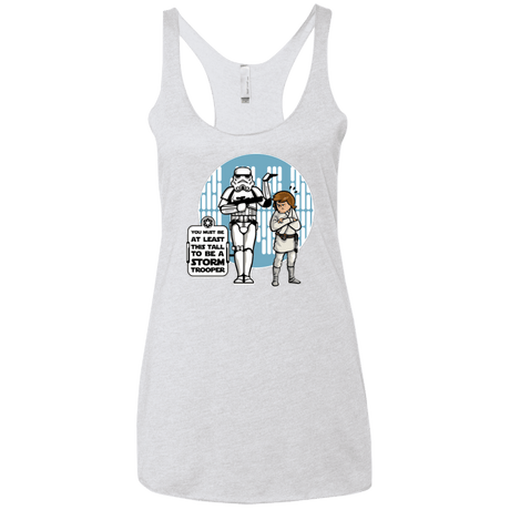 T-Shirts Heather White / X-Small This Tall Women's Triblend Racerback Tank