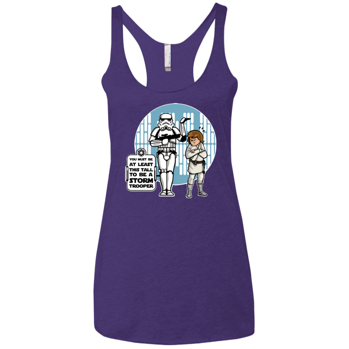 T-Shirts Purple / X-Small This Tall Women's Triblend Racerback Tank