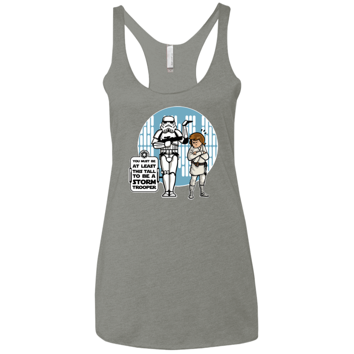 T-Shirts Venetian Grey / X-Small This Tall Women's Triblend Racerback Tank