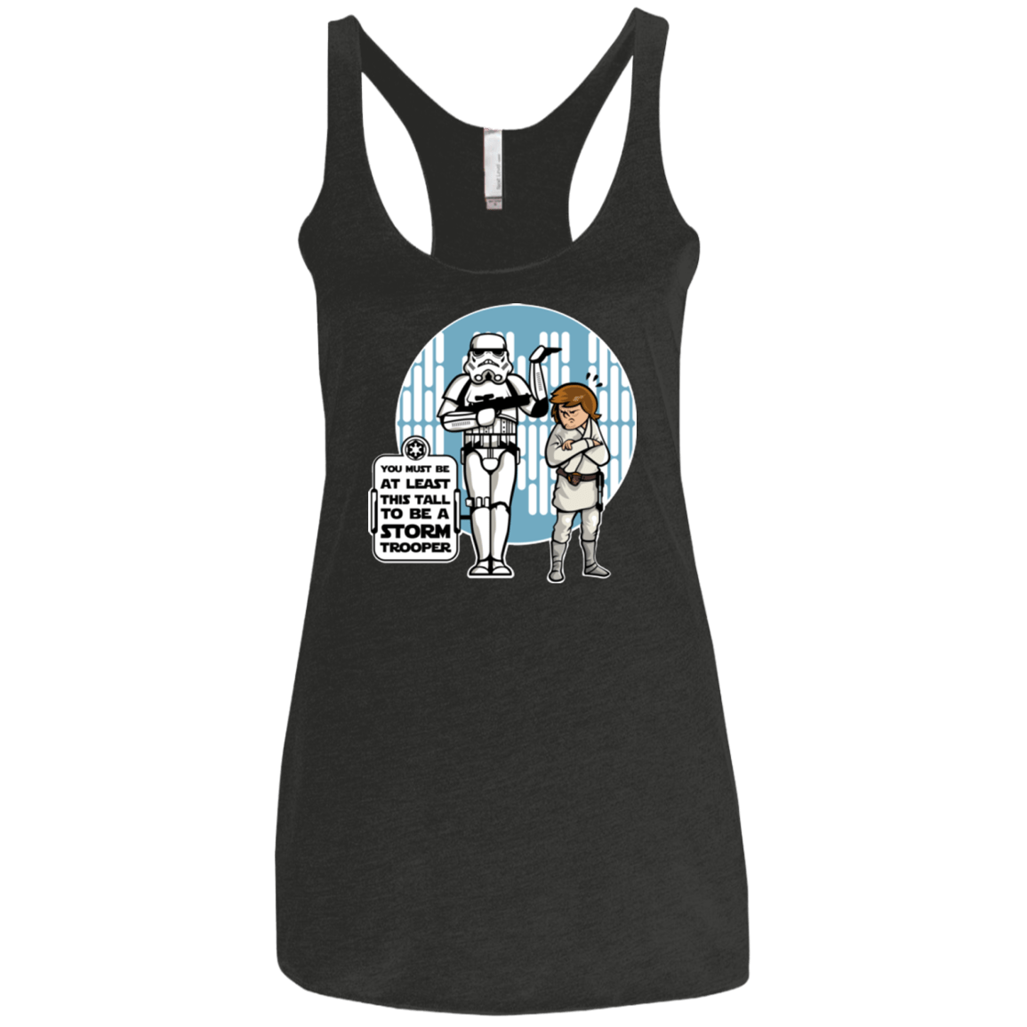 T-Shirts Vintage Black / X-Small This Tall Women's Triblend Racerback Tank