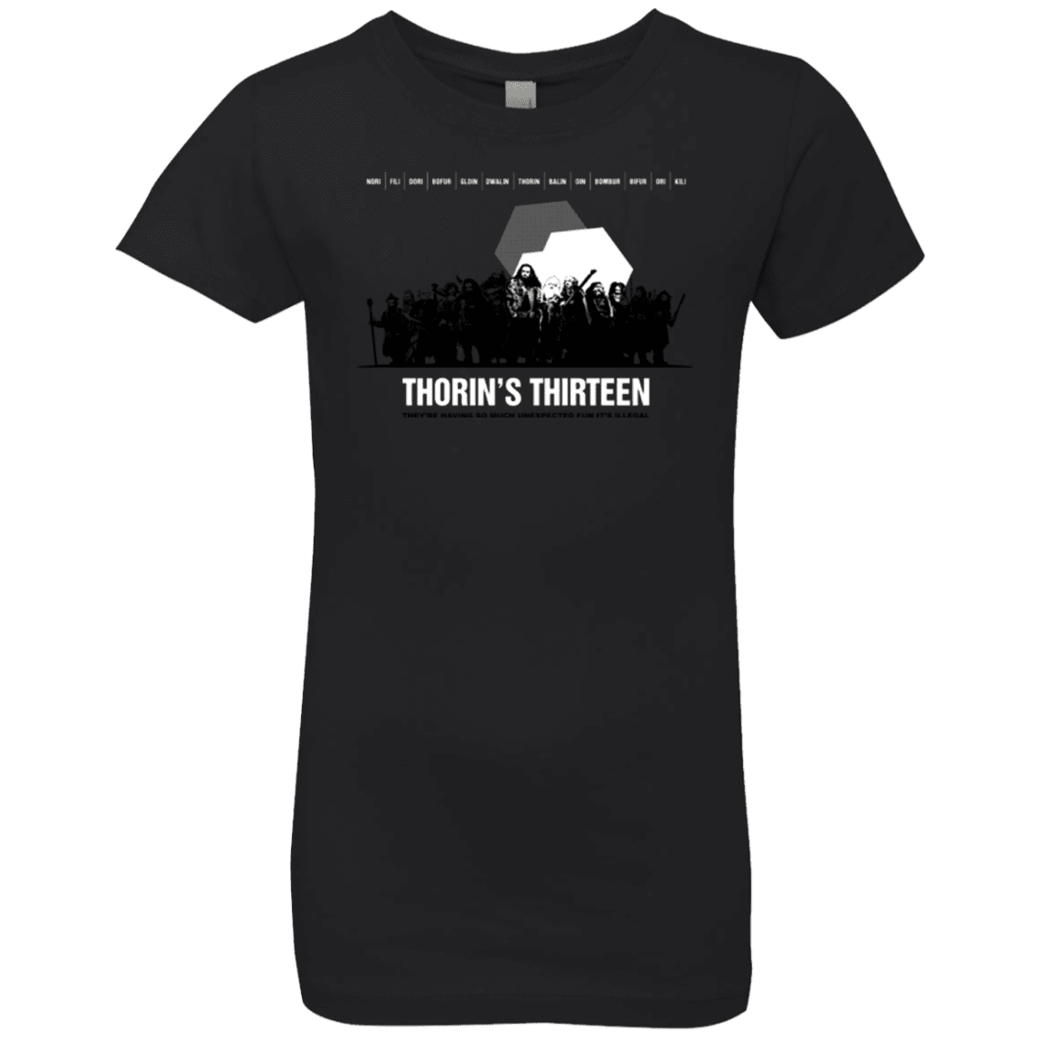 T-Shirts Black / YXS Thorin's Thirteen Girls Premium T-Shirt