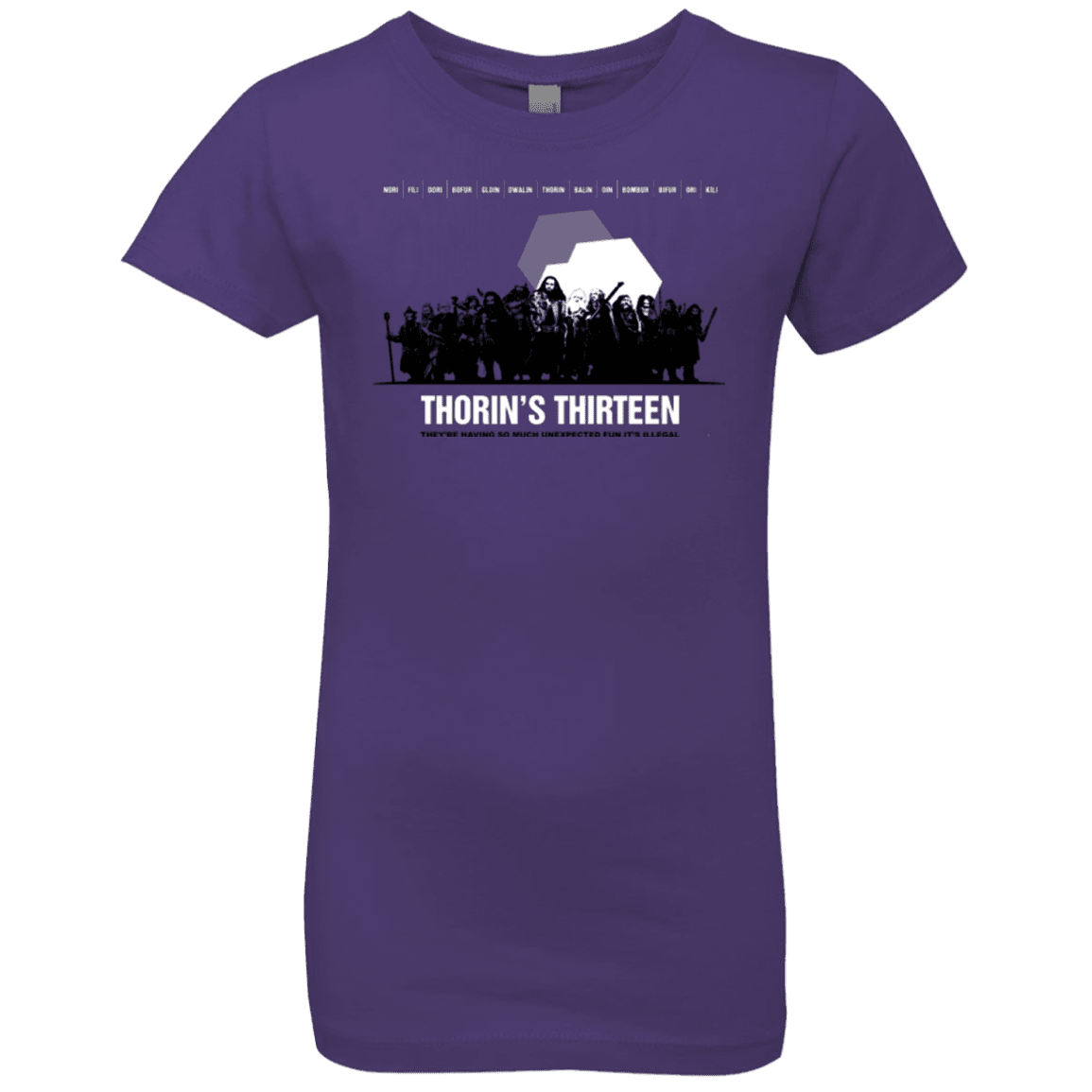 T-Shirts Purple Rush / YXS Thorin's Thirteen Girls Premium T-Shirt