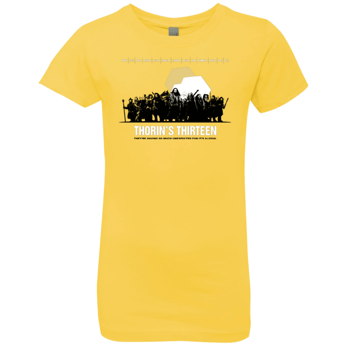 T-Shirts Vibrant Yellow / YXS Thorin's Thirteen Girls Premium T-Shirt