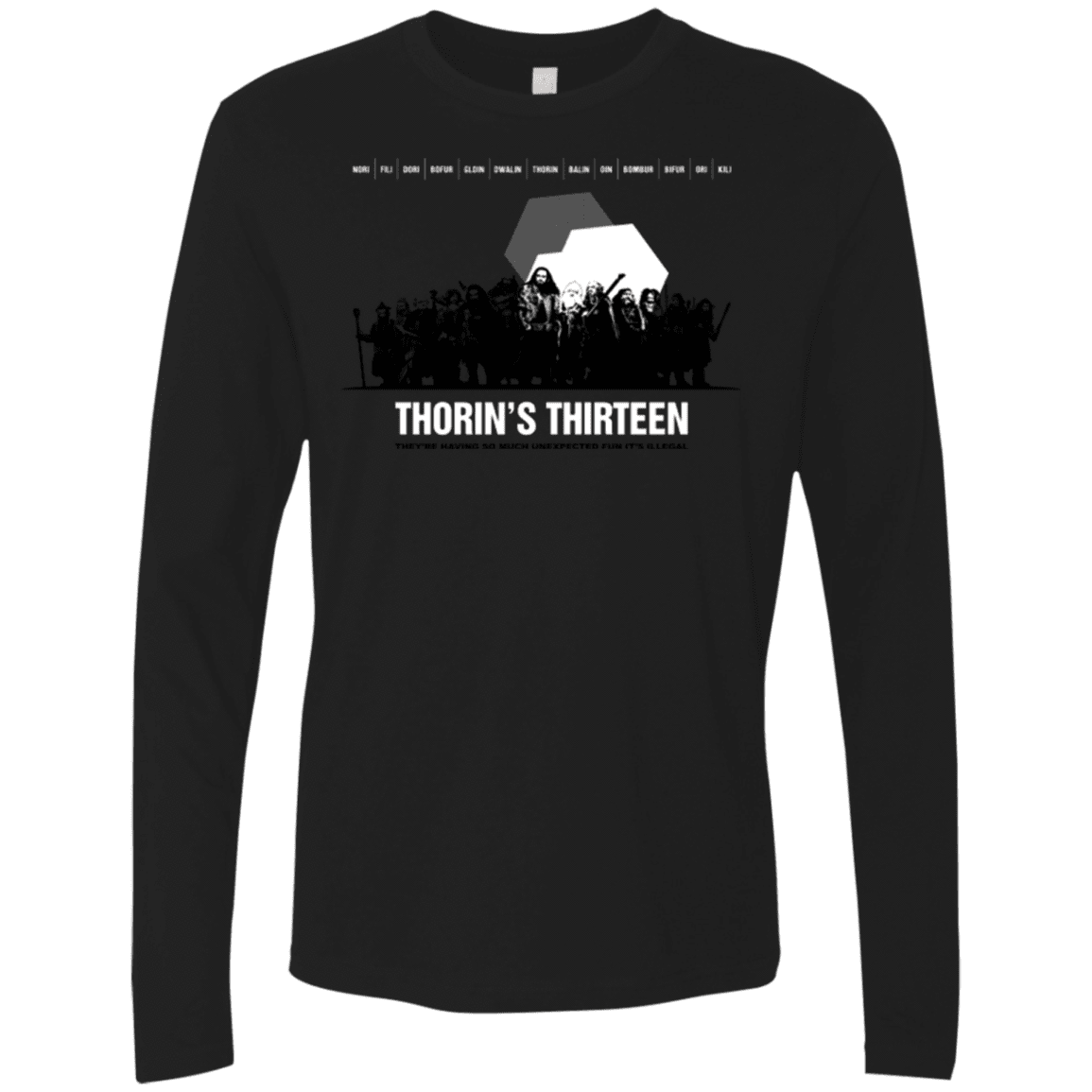 T-Shirts Black / Small Thorin's Thirteen Men's Premium Long Sleeve