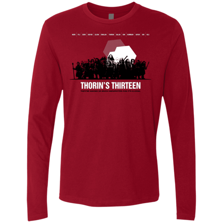 T-Shirts Cardinal / Small Thorin's Thirteen Men's Premium Long Sleeve