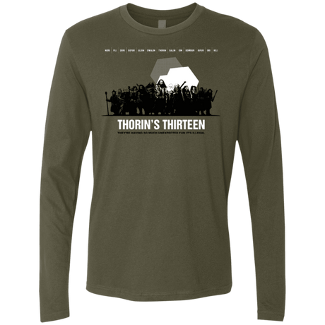 T-Shirts Military Green / Small Thorin's Thirteen Men's Premium Long Sleeve