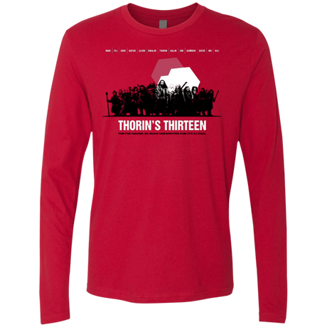 T-Shirts Red / Small Thorin's Thirteen Men's Premium Long Sleeve