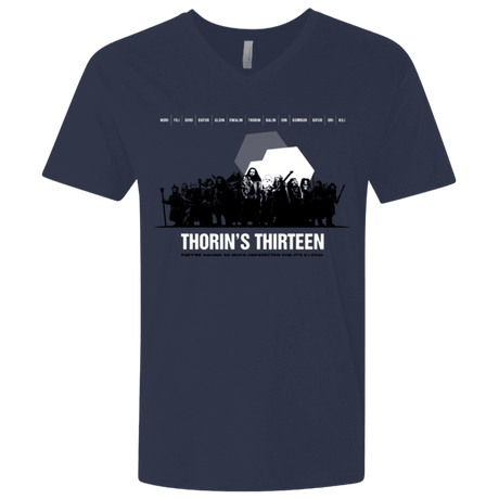 T-Shirts Midnight Navy / X-Small Thorin's Thirteen Men's Premium V-Neck