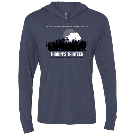 T-Shirts Vintage Navy / X-Small Thorin's Thirteen Triblend Long Sleeve Hoodie Tee