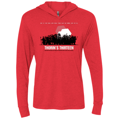 T-Shirts Vintage Red / X-Small Thorin's Thirteen Triblend Long Sleeve Hoodie Tee