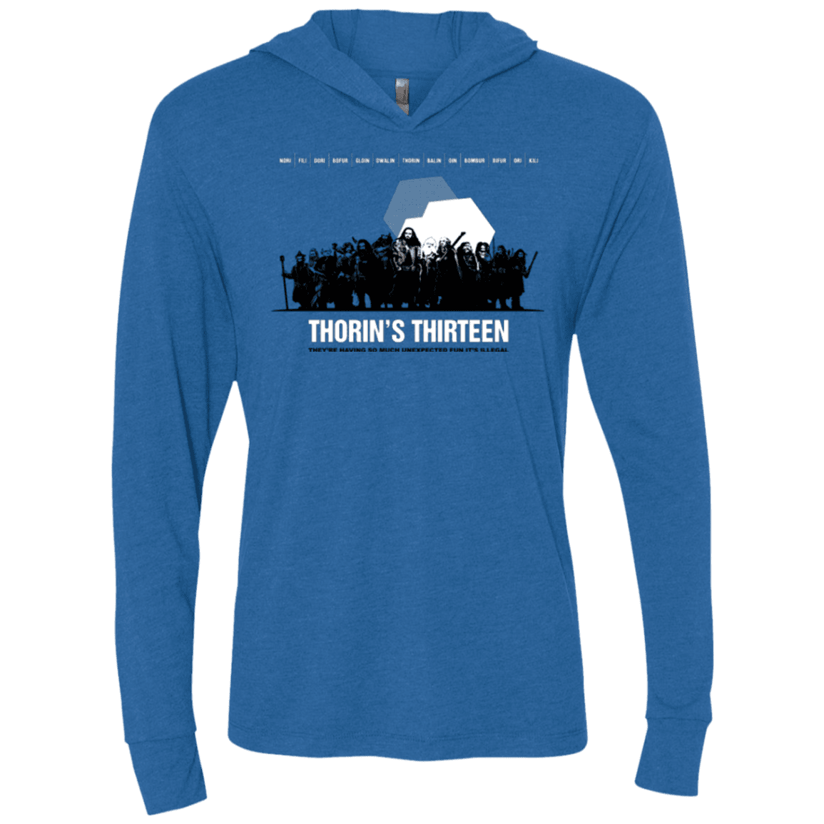 T-Shirts Vintage Royal / X-Small Thorin's Thirteen Triblend Long Sleeve Hoodie Tee