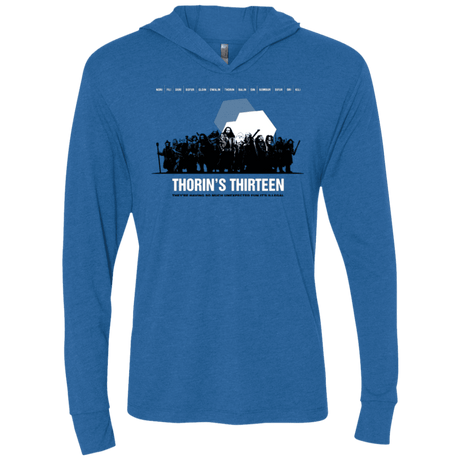 T-Shirts Vintage Royal / X-Small Thorin's Thirteen Triblend Long Sleeve Hoodie Tee