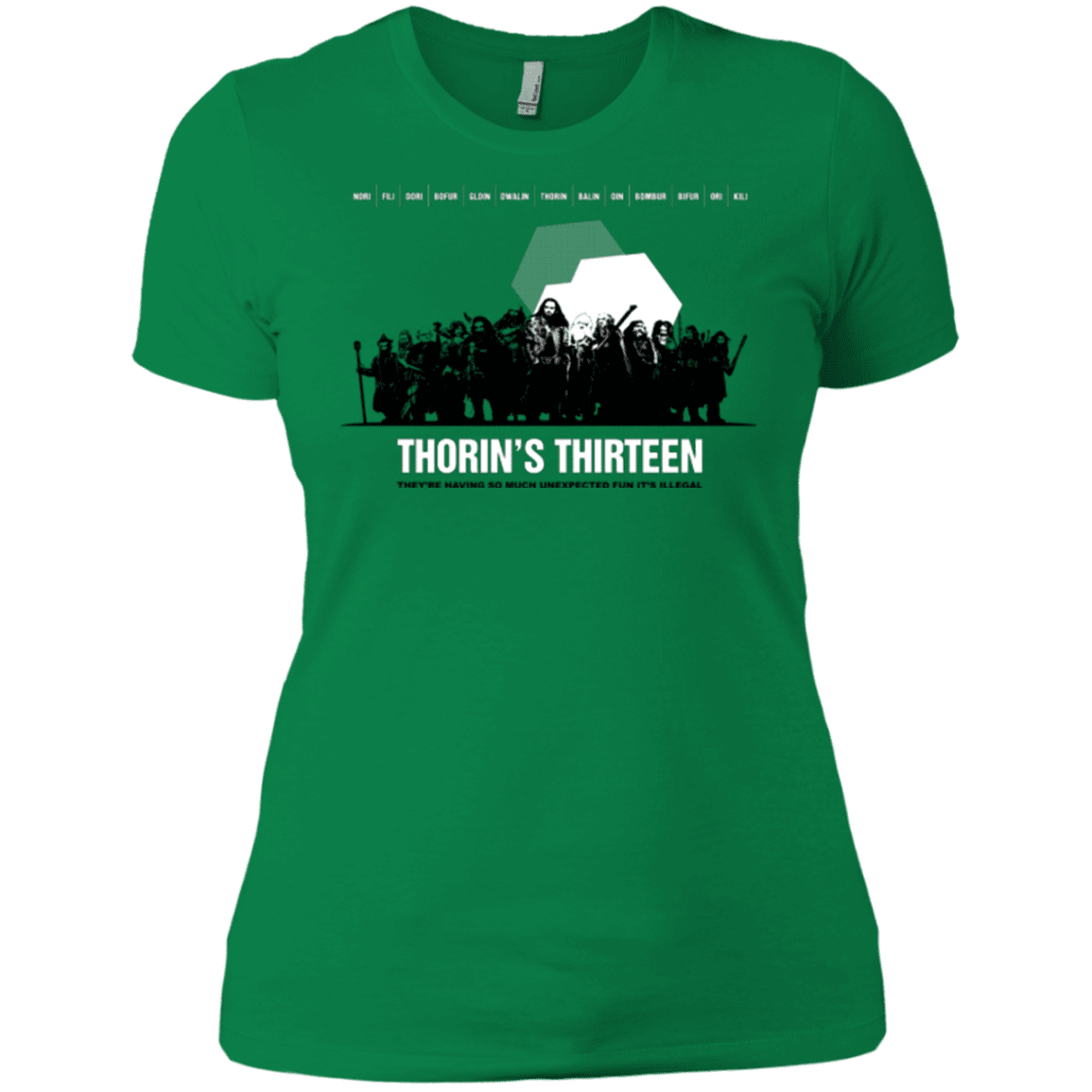 T-Shirts Kelly Green / X-Small Thorin's Thirteen Women's Premium T-Shirt