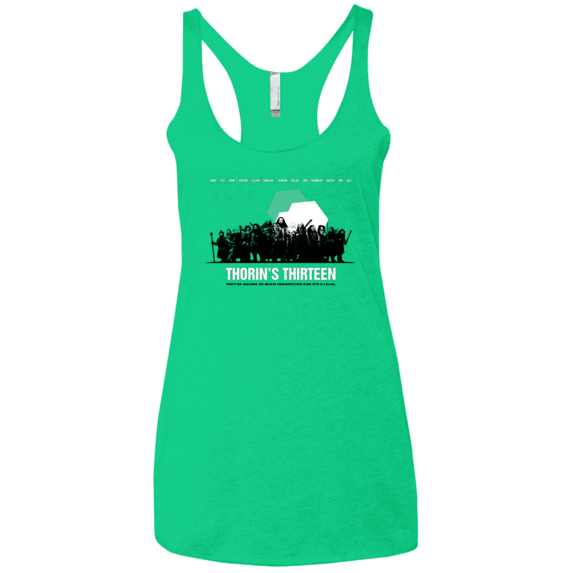 T-Shirts Envy / X-Small Thorin's Thirteen Women's Triblend Racerback Tank