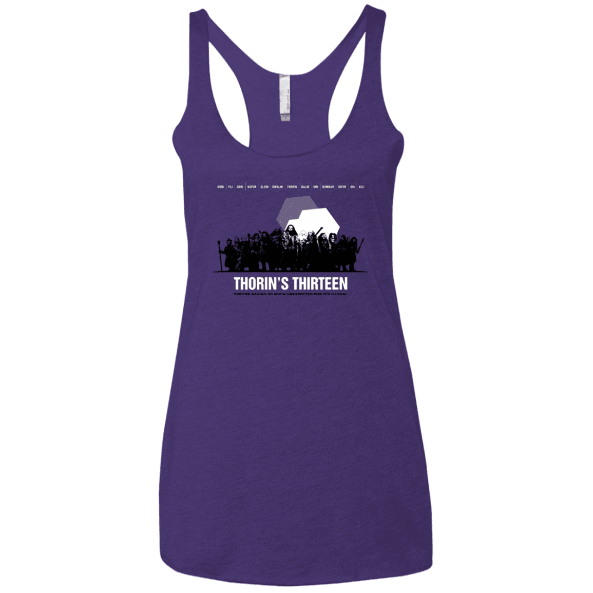 T-Shirts Purple / X-Small Thorin's Thirteen Women's Triblend Racerback Tank