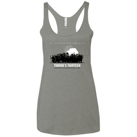 T-Shirts Venetian Grey / X-Small Thorin's Thirteen Women's Triblend Racerback Tank