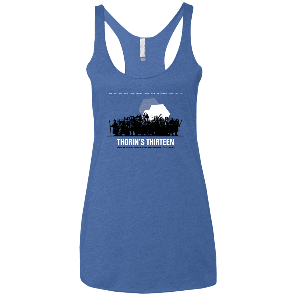 T-Shirts Vintage Royal / X-Small Thorin's Thirteen Women's Triblend Racerback Tank