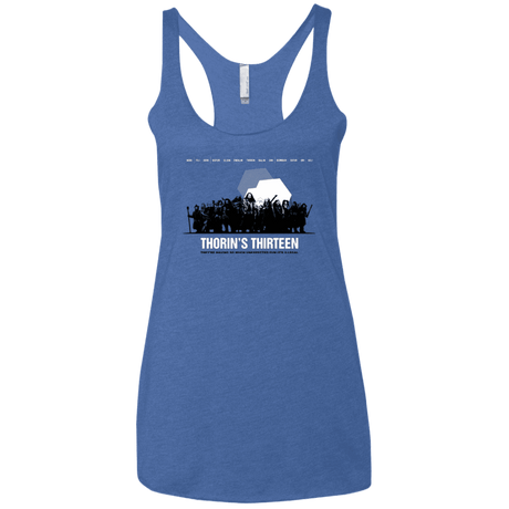 T-Shirts Vintage Royal / X-Small Thorin's Thirteen Women's Triblend Racerback Tank