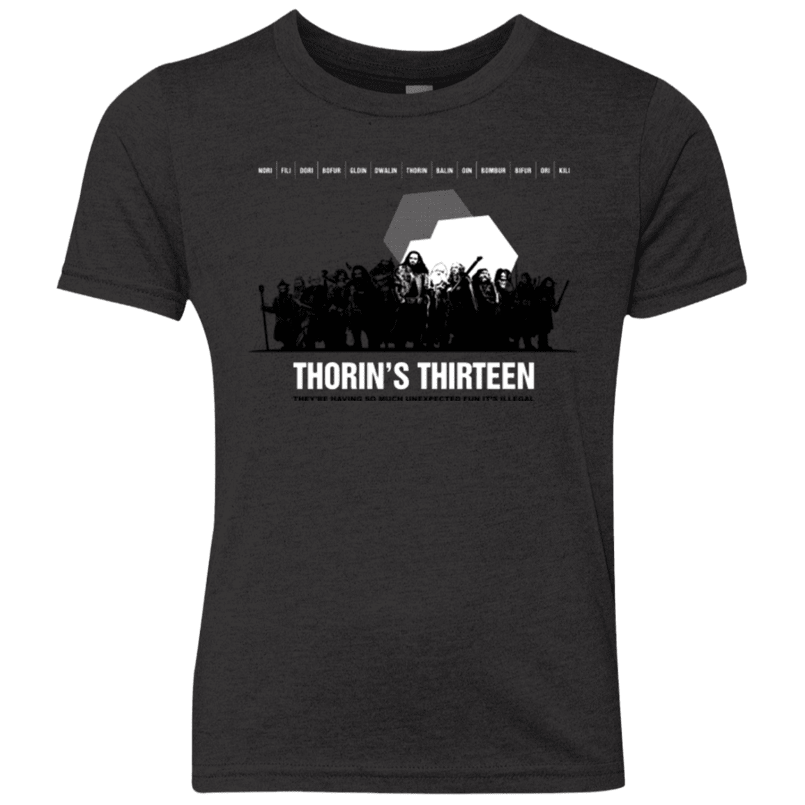 T-Shirts Vintage Black / YXS Thorin's Thirteen Youth Triblend T-Shirt