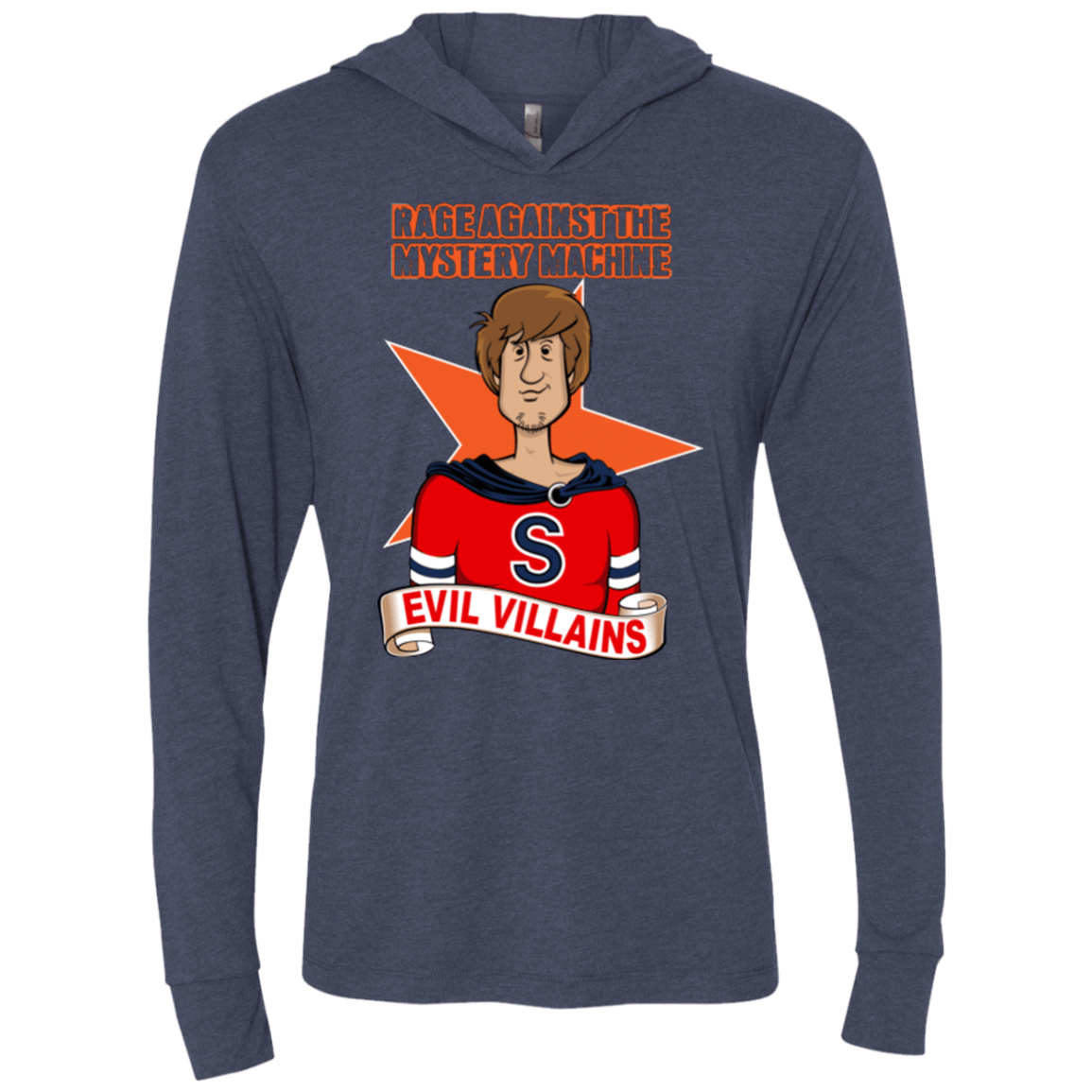 T-Shirts Vintage Navy / X-Small Those Metal-ing Kids Triblend Long Sleeve Hoodie Tee