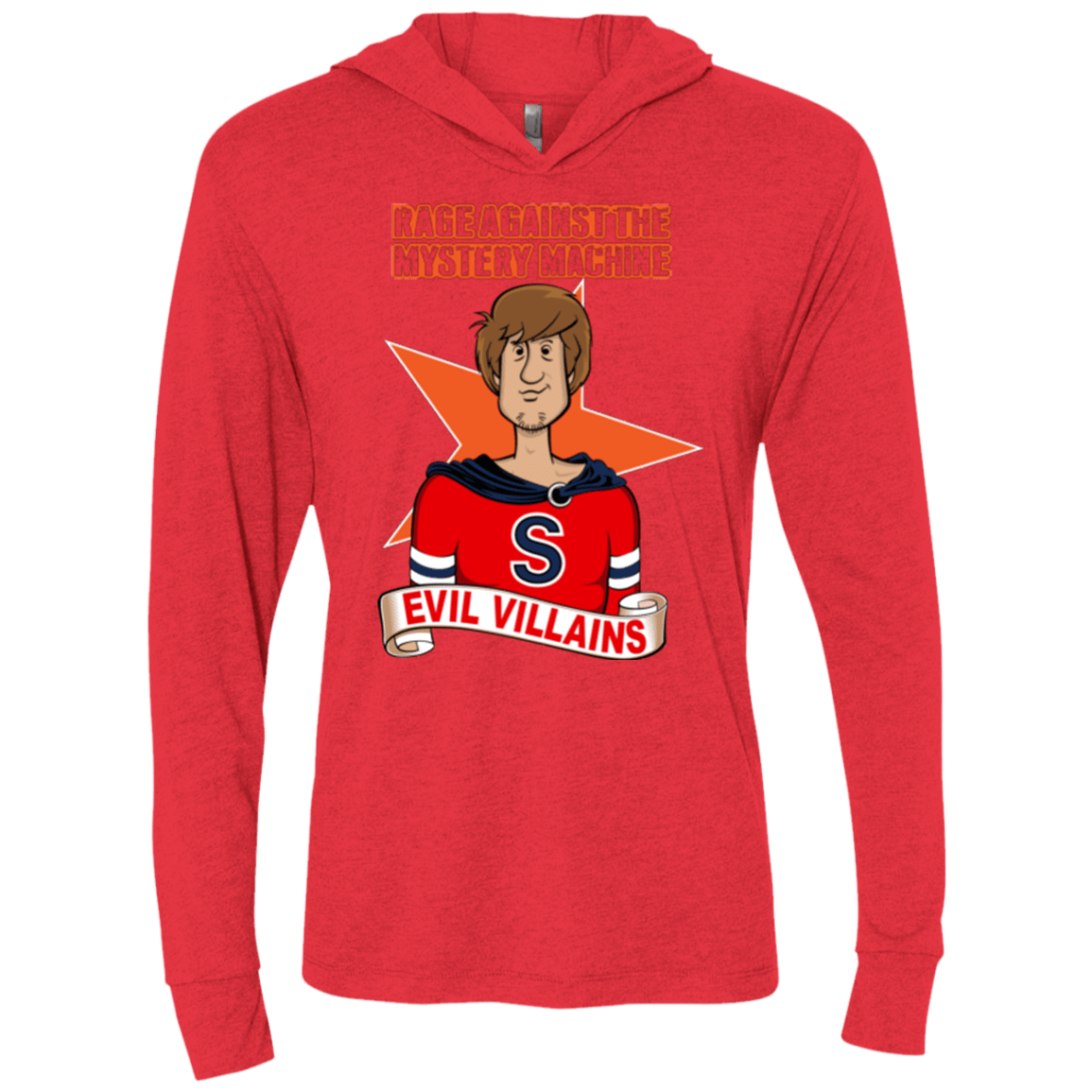 T-Shirts Vintage Red / X-Small Those Metal-ing Kids Triblend Long Sleeve Hoodie Tee