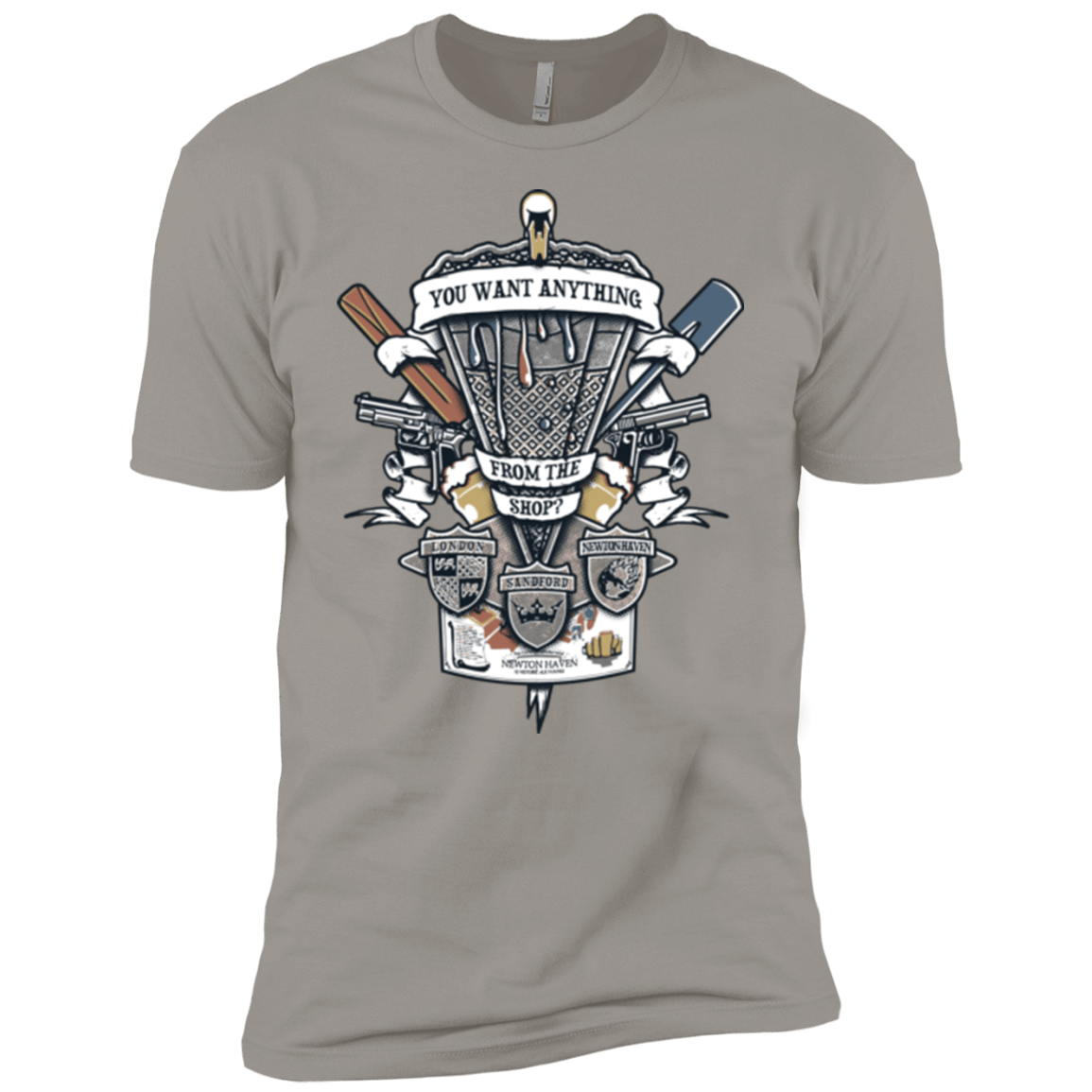 T-Shirts Light Grey / YXS Three Cornetto's Crest Boys Premium T-Shirt
