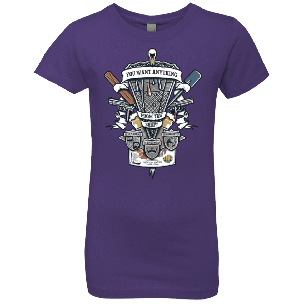 T-Shirts Purple Rush / YXS Three Cornetto's Crest Girls Premium T-Shirt