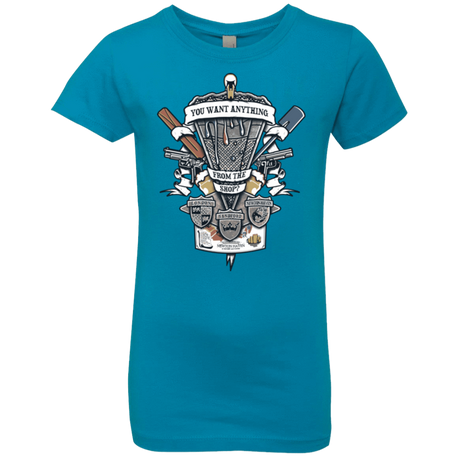 T-Shirts Turquoise / YXS Three Cornetto's Crest Girls Premium T-Shirt