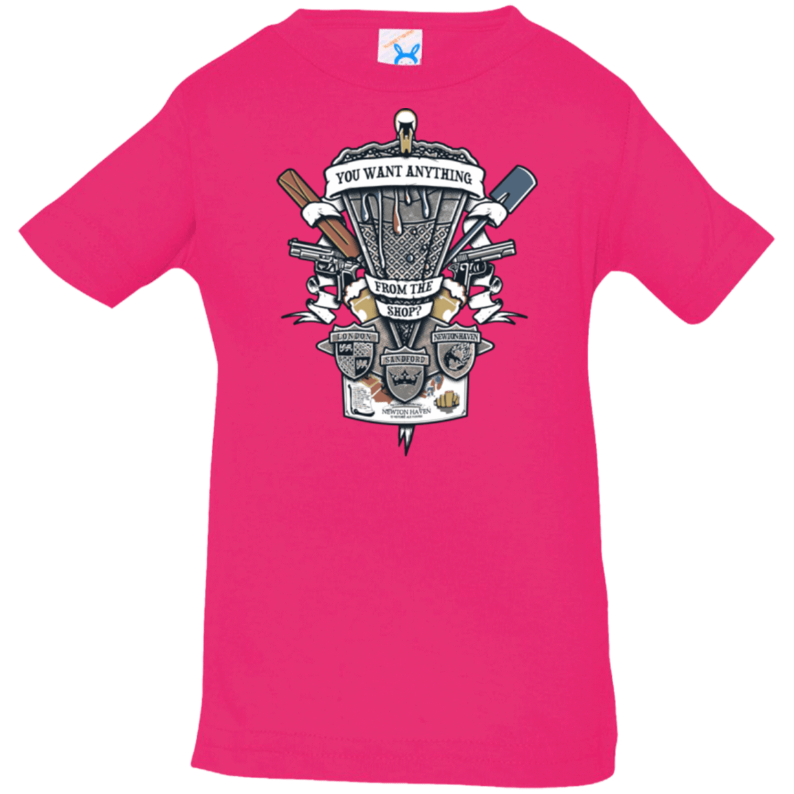 T-Shirts Hot Pink / 6 Months Three Cornetto's Crest Infant PremiumT-Shirt