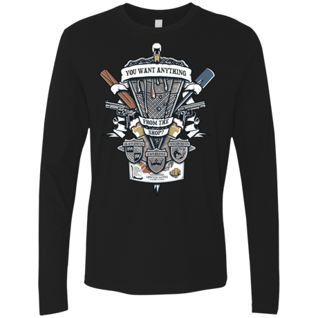 T-Shirts Black / Small Three Cornetto's Crest Men's Premium Long Sleeve