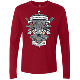 T-Shirts Cardinal / Small Three Cornetto's Crest Men's Premium Long Sleeve