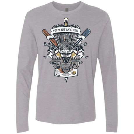 T-Shirts Heather Grey / Small Three Cornetto's Crest Men's Premium Long Sleeve