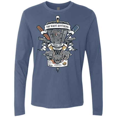 T-Shirts Indigo / Small Three Cornetto's Crest Men's Premium Long Sleeve