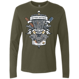 T-Shirts Military Green / Small Three Cornetto's Crest Men's Premium Long Sleeve