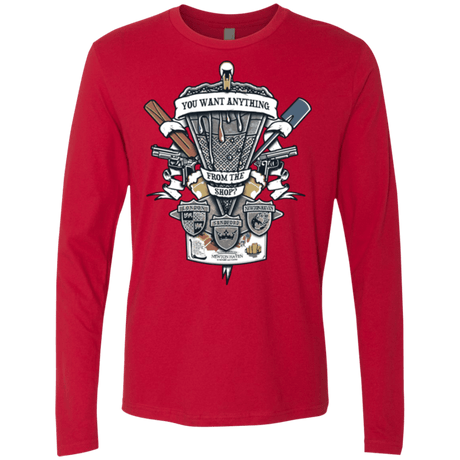 T-Shirts Red / Small Three Cornetto's Crest Men's Premium Long Sleeve