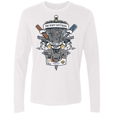 T-Shirts White / Small Three Cornetto's Crest Men's Premium Long Sleeve