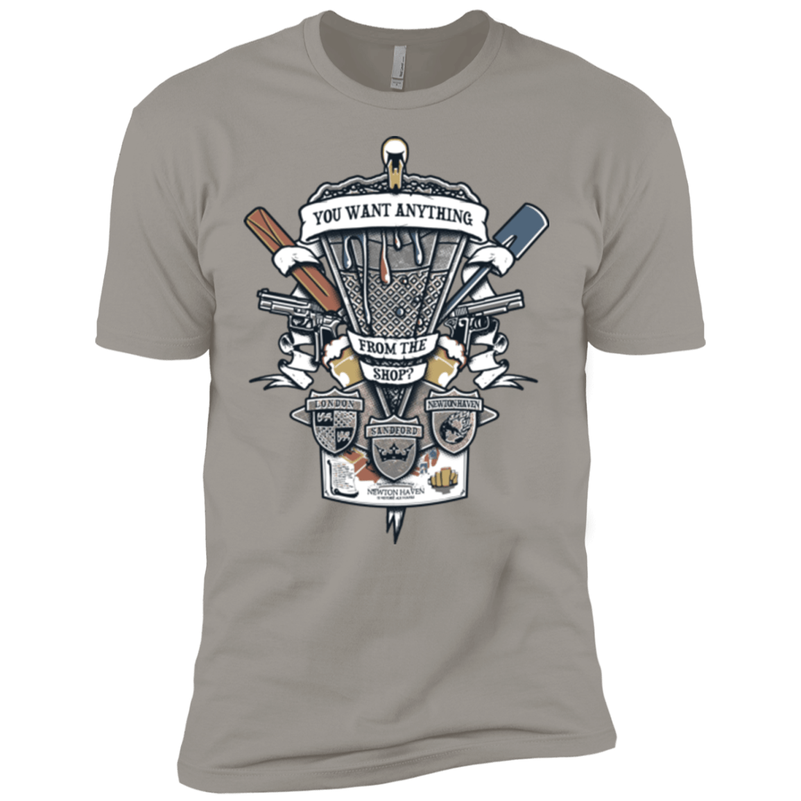 T-Shirts Light Grey / X-Small Three Cornetto's Crest Men's Premium T-Shirt