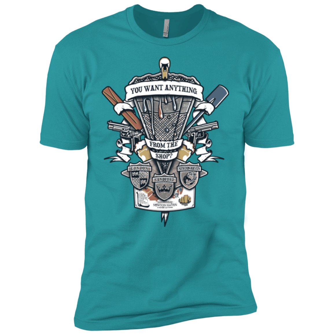 T-Shirts Tahiti Blue / X-Small Three Cornetto's Crest Men's Premium T-Shirt