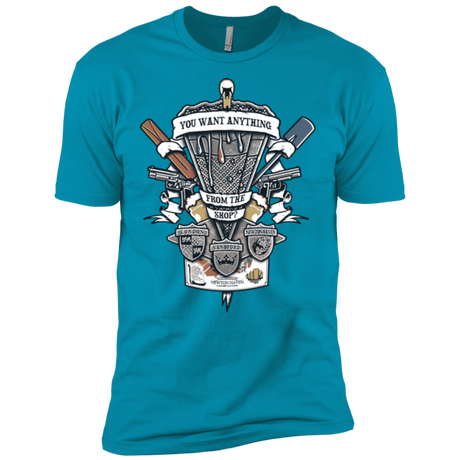 T-Shirts Turquoise / X-Small Three Cornetto's Crest Men's Premium T-Shirt