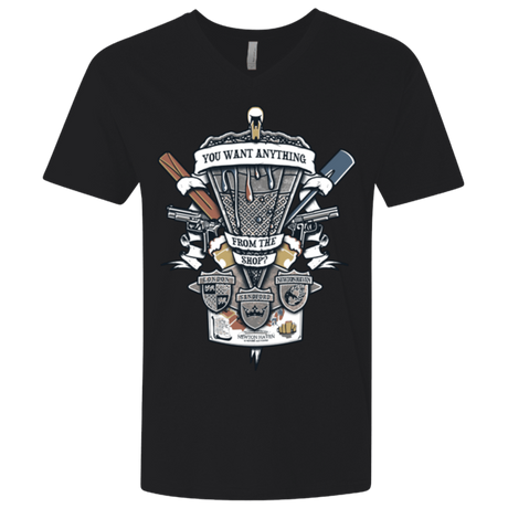 T-Shirts Black / X-Small Three Cornetto's Crest Men's Premium V-Neck