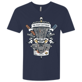 T-Shirts Midnight Navy / X-Small Three Cornetto's Crest Men's Premium V-Neck