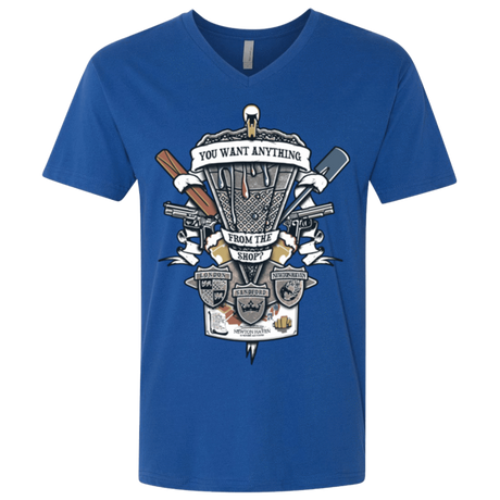T-Shirts Royal / X-Small Three Cornetto's Crest Men's Premium V-Neck