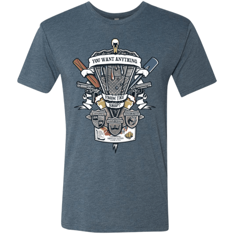 T-Shirts Indigo / Small Three Cornetto's Crest Men's Triblend T-Shirt