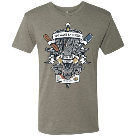 T-Shirts Venetian Grey / Small Three Cornetto's Crest Men's Triblend T-Shirt