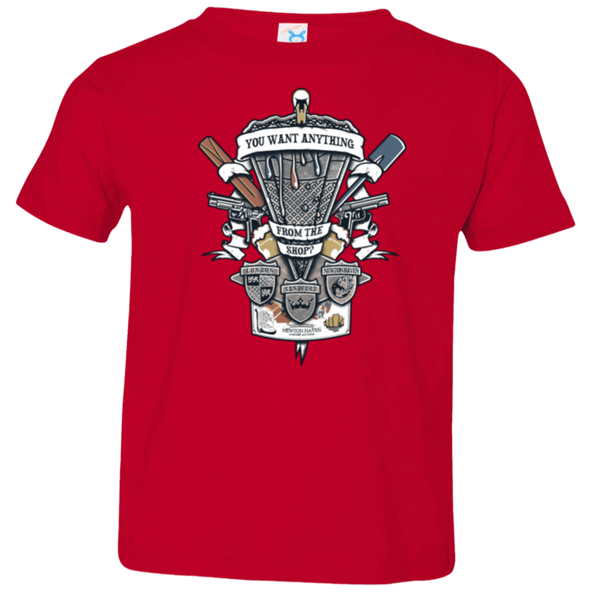 T-Shirts Red / 2T Three Cornetto's Crest Toddler Premium T-Shirt