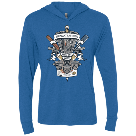 T-Shirts Vintage Royal / X-Small Three Cornetto's Crest Triblend Long Sleeve Hoodie Tee