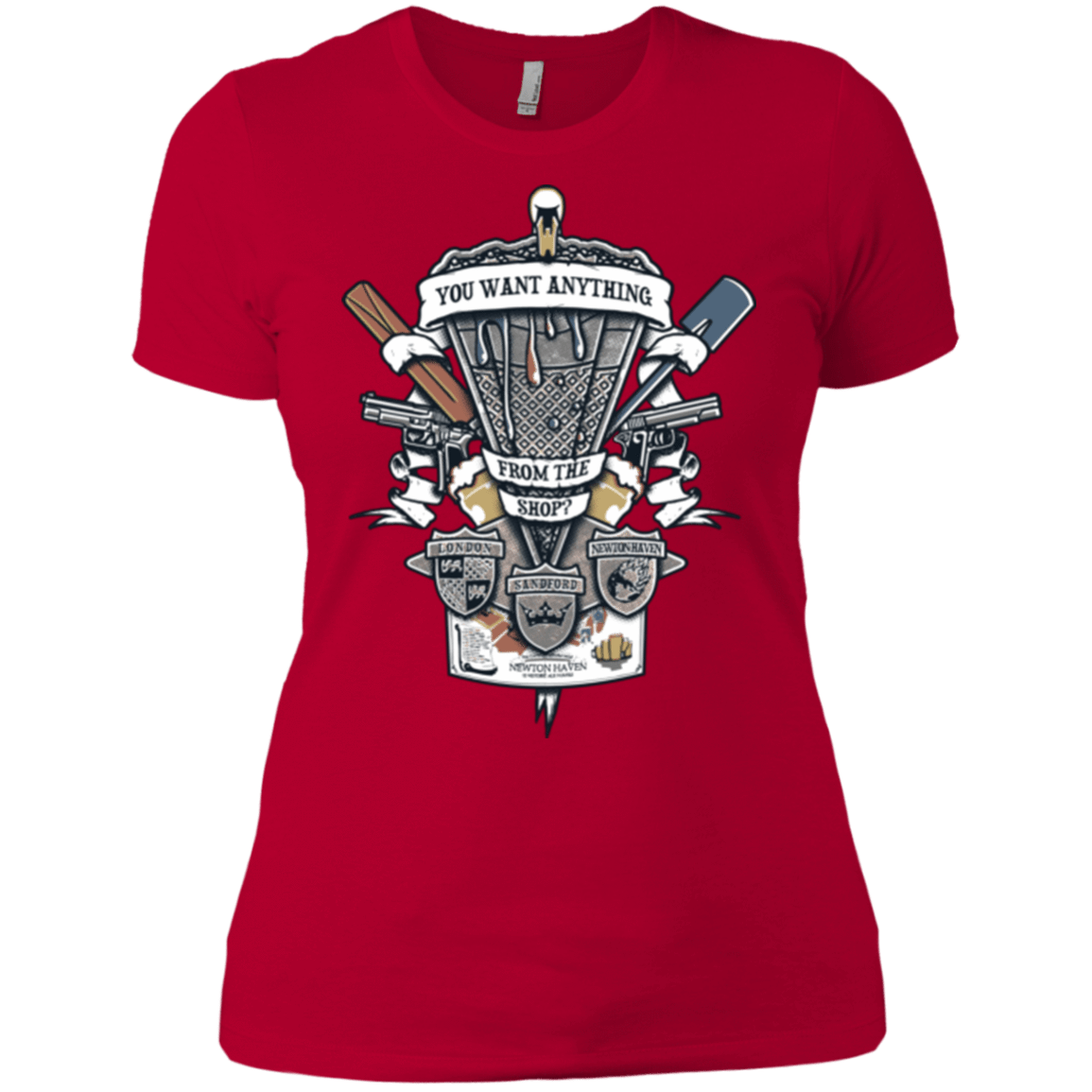 T-Shirts Red / X-Small Three Cornetto's Crest Women's Premium T-Shirt